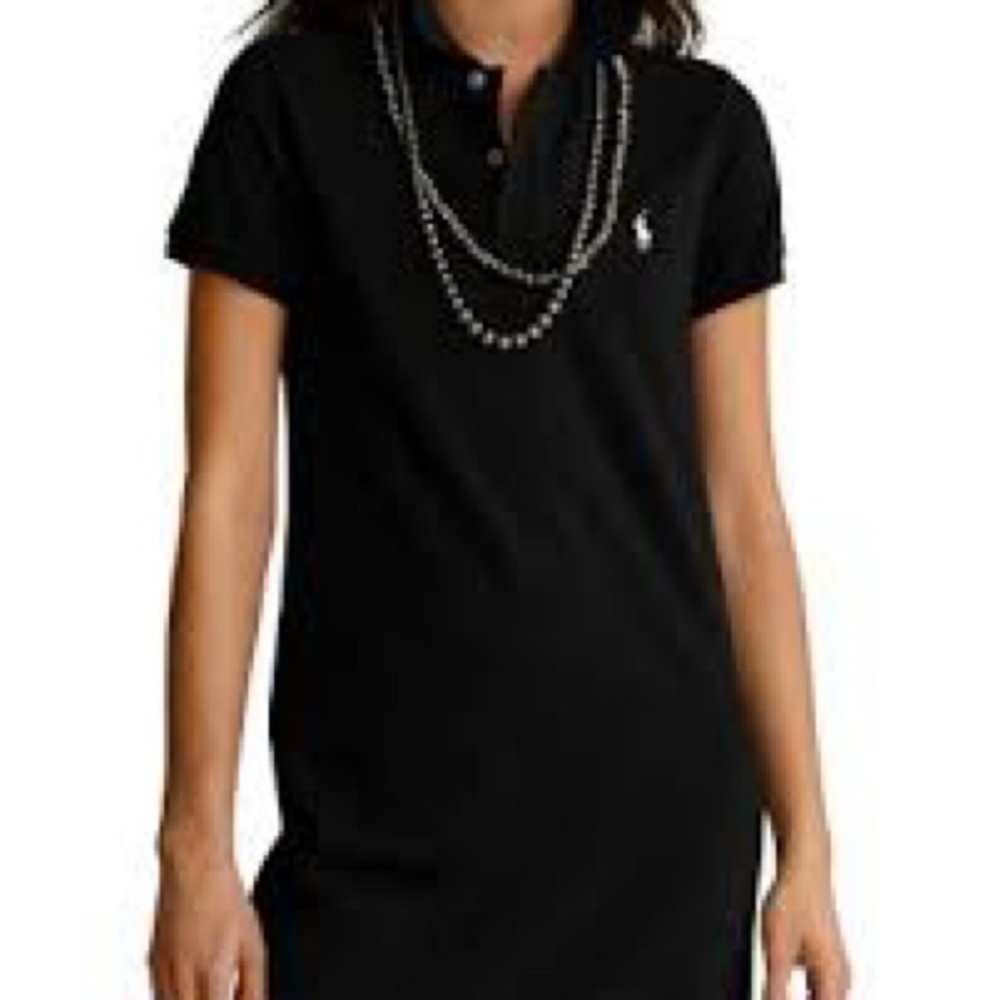 Navy Ralph Lauren Sport Polo Dress with Logo